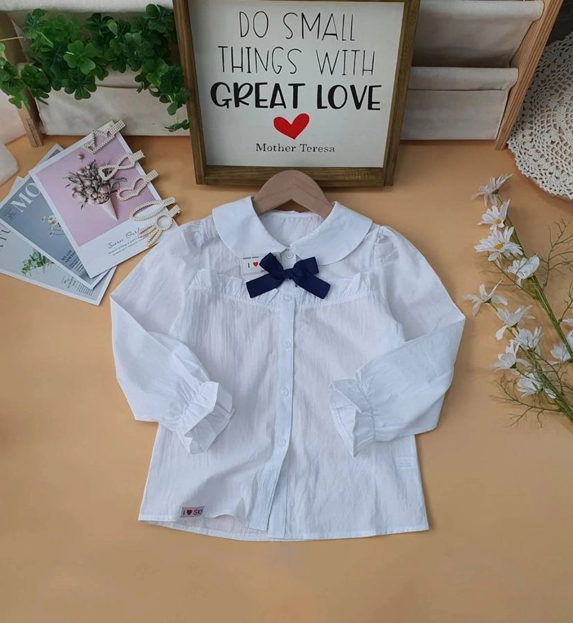 Áo sơ mi dài tay tiểu học Ninh Thành